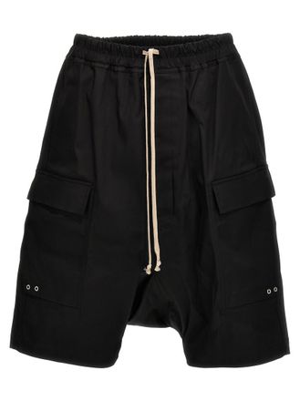 Rick Owens Black Solid Shorts