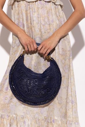Chlo&eacute; Summer Banana Hobo Bag, Womens, Navy Blue