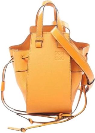 Loewe Pre-owned Handbags, female, Orange, Size: ONE SIZE Pre-owned Leather Handbag
