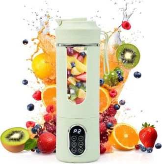 OEM 530 Ml - Licuadora Port&aacute;til - Mini Extractor De Jugo El&eacute;ctrico Usb - Limpieza Autom&aacute;tica - Ideal Para Batidos Y Licuados - Verde
