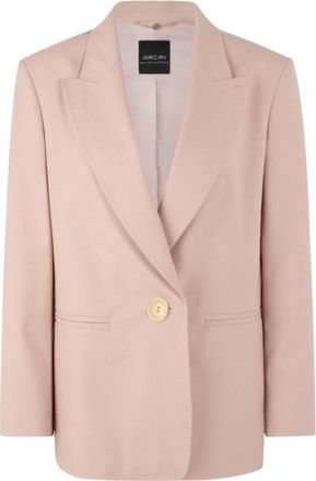 Marc Cain Casual Boyfriend Blazer - Dames - Jassen - Oranje - Maat: M Viscose