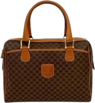 Celine Pre-owned Handbags, female, Brown, Size: ONE SIZE Pre-owned Vintage Leather Handbag