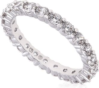 Swarovski Vittore XL White, Rhodium Plated Ring, Size 50 (US 4.75)
