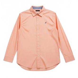 Nautica Mens Classic Fit Shirt In Coral