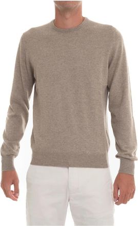 Gran Sasso Kasjmier Slim Fit Ronde Hals Pullover - Heren - Cashmere truien - Beige - 3XL - Kasjmier - Truien & Vesten