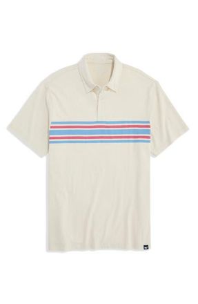 Vineyard Vines Surf Chest Stripe Polo in Stone at Nordstrom, Size Xx-Large