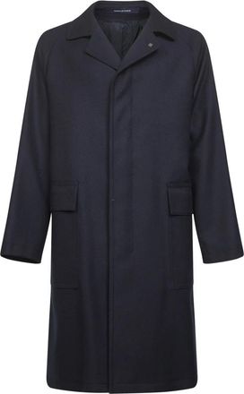 Tagliatore Jassen Blauw - Heren - Mantel - Blauw - XL - Wol - Jassen