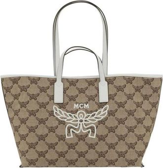 MCM Stijlvolle Tote Tas in Beige - Dames - Shoppers - Bruin - ONE Size - Tassen