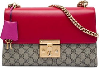 Gucci Pre-owned Gucci Medium GG Supreme Padlock Shoulder Bag Ladies W7KDG62BX9MD51KS