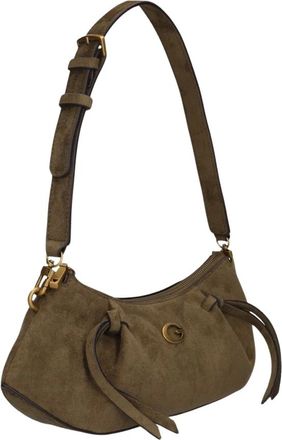 Guess Allegra Schoudertas - Dames - Tassen - Bruin - Maat: ONE Size Su&egrave;de