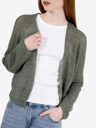 SOLOTRE Cardigan aperto agave