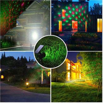 Trade Shop Trade Shop - Proiettore Laser Con Pannello Solare Paesaggio Illuminazione Esterna Natale