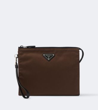 Prada Pouch Re-Nylon con piel