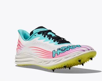 Hoka One One Crescendo MD 2 Mens White Cielo Blue Running Spikes MEW1895