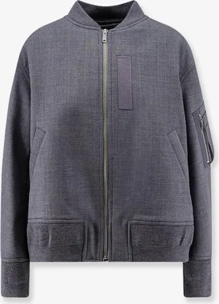 Semicouture Bomber in misto lana vergine - SEMICOUTURE - gender_Woman