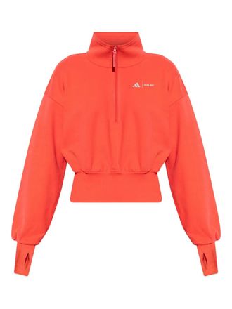 adidas x Moon Boot zip-up funnel-neck sweater - Orange