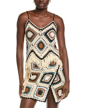 Elan Fringe Bottom Tank Top