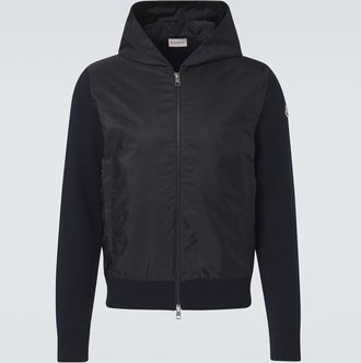 Moncler Chaqueta Tricot en mezcla de algod&oacute;n