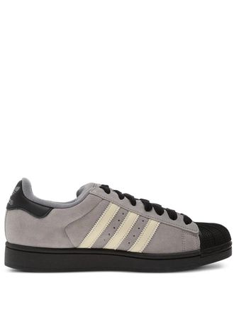 adidas Superstar II stripes sneakers - men - Calf Suede/Calf Leather/Rubber/Rubber/Fabric - 10.5 - Grey