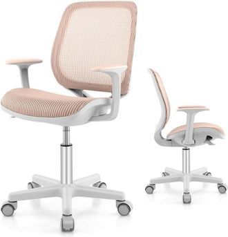 Costway Costway - Kids Computer Desk Chair Swivel Mesh Children Task Study Chair Adjustable Height