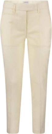 Dondup Perfect Broeken - Heren - Slim Fit Broeken - Beige - W27 - Wol - Broeken