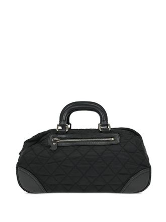 Chanel 2006 quilted handle handbag - women - Nylon - One Size - Black