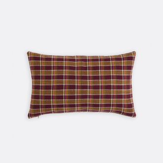 La Redoute Interieurs Rechthoekige katoenen kussenhoes, ruitjesprint, OSWALD