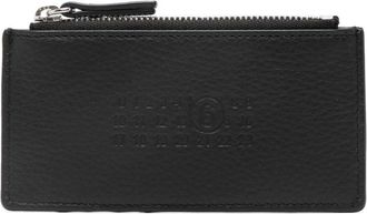 Maison Margiela numbers-motif card holder - women - Calf Leather - One Size - Black