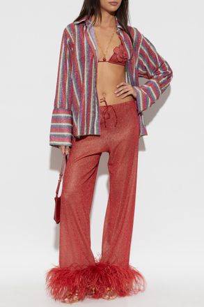 Os&eacute;ree Shirt With Lurex Thread, Womens, Multicolour