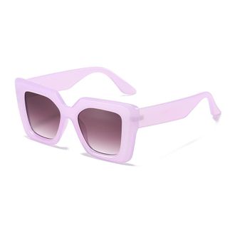 Generic Large Frame Sunglasses Men Women Square Outdoor Sports Sun Glasses(Pink)