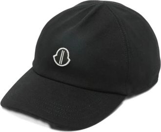 Moncler Capello Baseball Hat - unisex - Petten - Zwart - ONE Size - Katoen - Accessoires