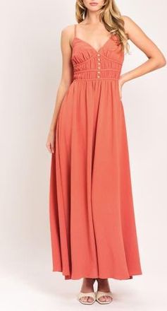 Flying Tomato Maxi Dress in Coral Pink at Nordstrom Rack, Size Medium