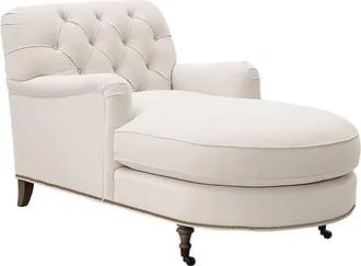 Ballard Designs Maggie Chaise with Brass Nailheads - Ballard Designs
