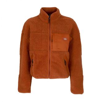 Dickies Chute Fleece Jacks Streetwear Collectie - Dames - Fleece jassen - Bruin - XL - Fitness