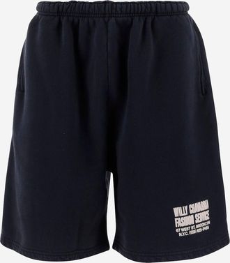 Willy Chavarria Cotton Shorts With Logo