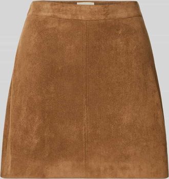 LeGer By Lena Gercke Minirock in Leder-Optik Modell Eike in Cognac, Größe 34