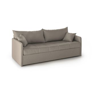 Dmora Sof&aacute; Cama 3 Plazas Avellana, Desenfundable, Lavable Made In Italy, Hidr&oacute;fugo Cama Extra&iacute;ble Colch&oacute;n Incluido, 205x86 Cm Gris Tortora