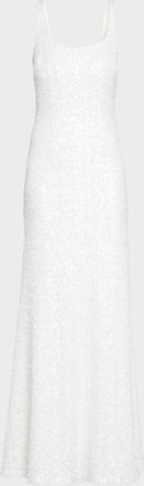 Ramy Brook Sequined Column Gown