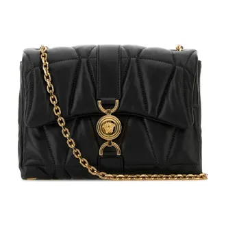 Versace Shoulder Lamb Leather - female - Versace - Shoulder Bags - Black - ONE SIZE - Bags