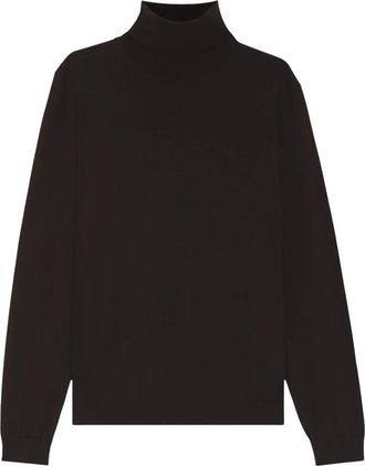 HUGO BOSS Musso-P Turtleneck Trui - Heren - Coltruien - Bruin - XL - Wol - Truien & Vesten