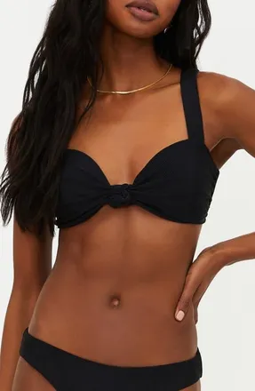 Beach Riot Sophia Sweetheart Neck Bikini Top in Black at Nordstrom, Size X-Large