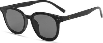 Generic Mens Square Sunglasses Outdoor Womens Vacation Shopping Sun Glasses(Black)