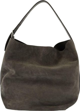 Toteme Womens Belted Calfskin Shoulder Bag Gray