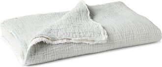 Coyuchi Topanga Organic Cotton Matelass&eacute; Throw Blanket in Tidal Chambray at Nordstrom