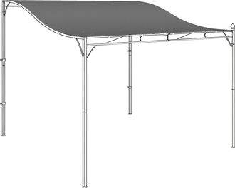 No Brand Reemplazo De Techo De P&eacute;rgola, Lona De 3x3 M, Gris Oscuro