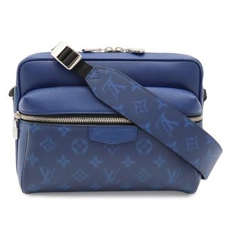 Louis Vuitton Taigarama Cobalt Monogram Taiga Leather Shoulder Bag (Pre-Owned)