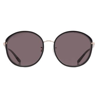 Ferragamo Grey Oval Ladies Sunglasses SF250SA 733 57