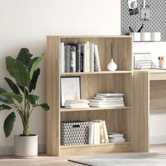 vidaXL Libreria Rovere Sonoma 80x24x109 cm in Legno Multistrato - Vidaxl