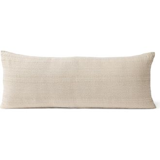 Coyuchi Lido Organic Cotton Accent Pillow Cover in Undyed/Khaki at Nordstrom, Size Throw