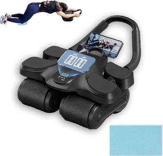 OEM Rueda Abdominal Con 4 Ruedas Anchas, Rebote Autom&aacute;tico, Para Uso En Oficina/exterior/hogar, Para Mujeres/hombres